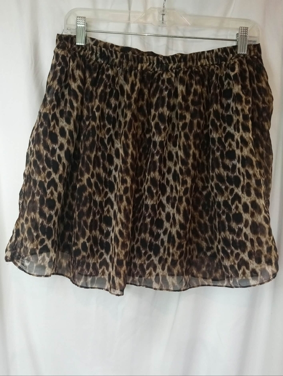 Wet Seal Dresses & Skirts - Y2K Vintage Wet Seal Leopard Print Circle Skirt Brown Black Animal XL Flowy 90s